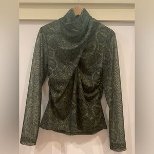All Saints snake skin pattern top